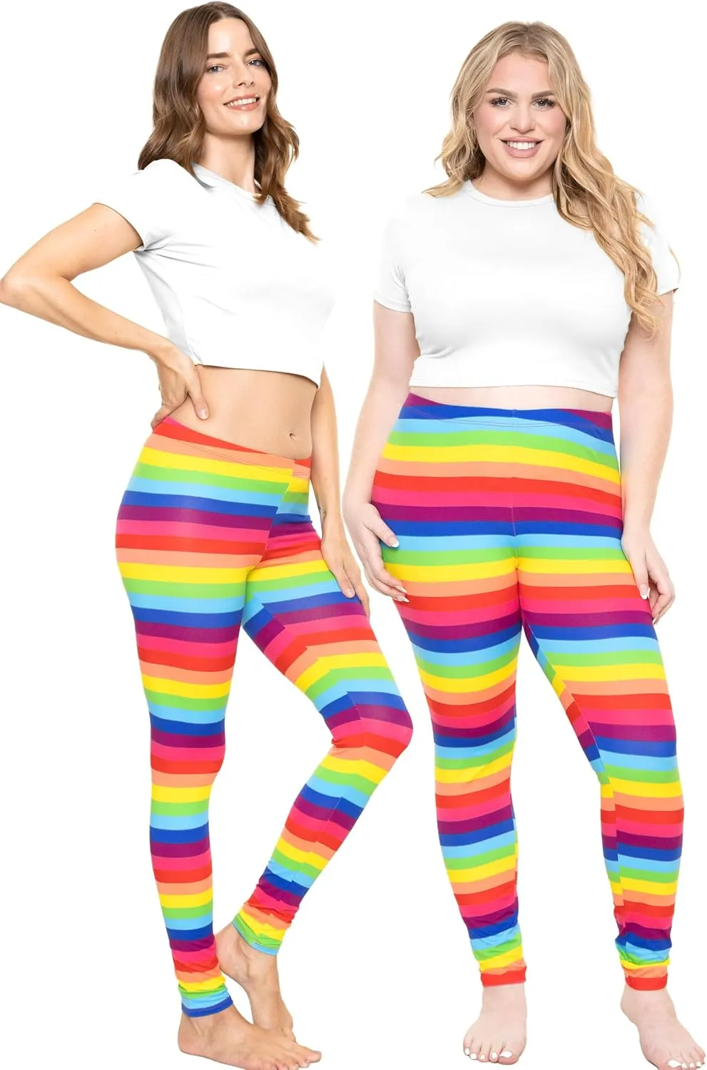 STRETCH IS COMFORT Women's and Plus Size Oh So Soft Knee & Full Length Leggings | Lots of Prints | Adult Sizes S-7X