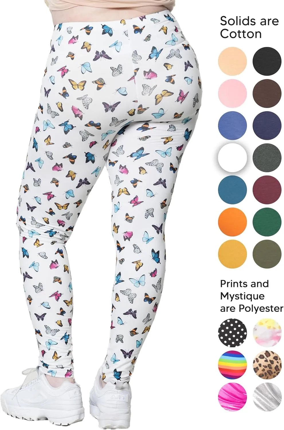 STRETCH IS COMFORT Women's and Plus Size Oh So Soft Knee & Full Length Leggings | Lots of Prints | Adult Sizes S-7X
