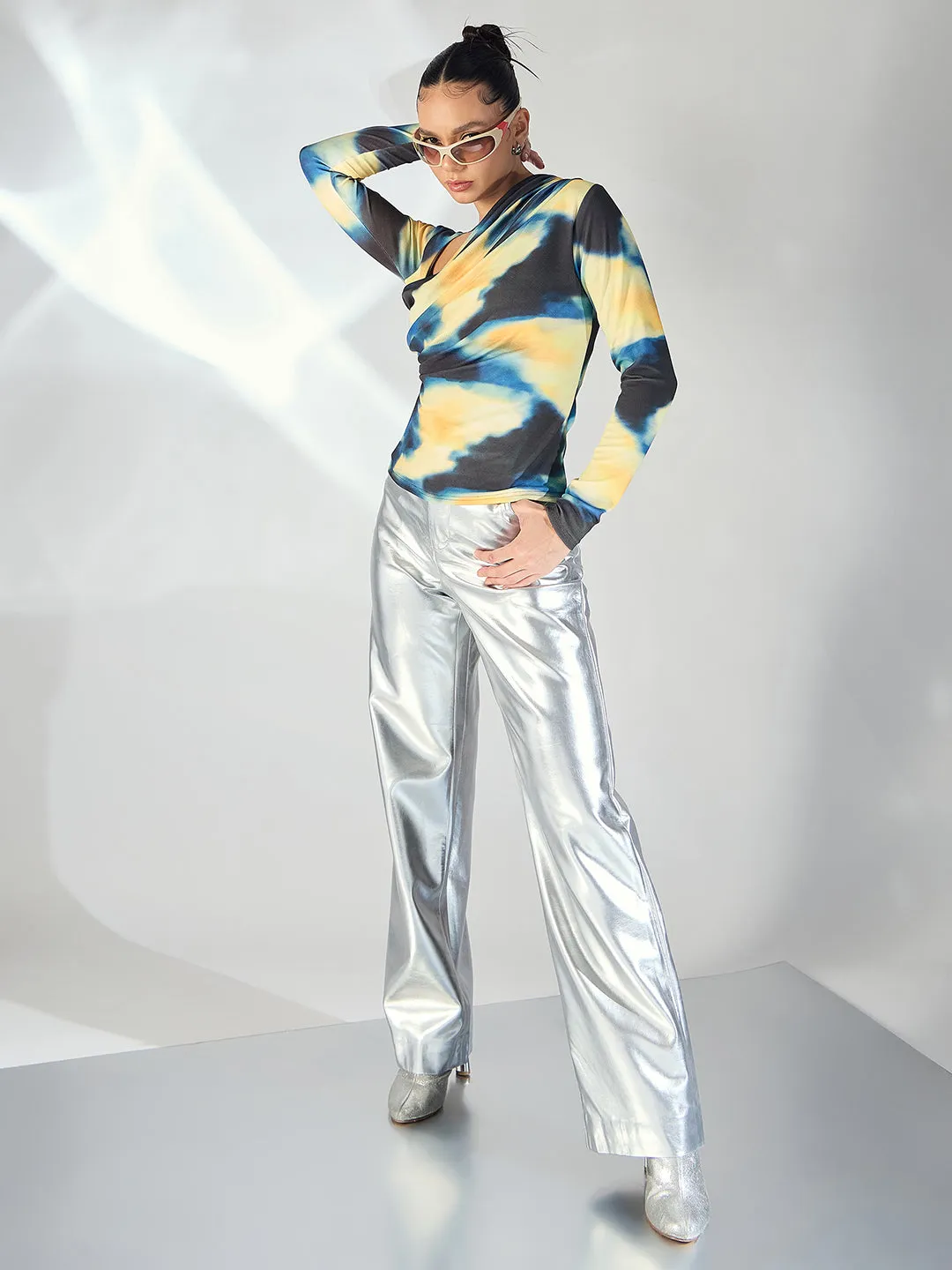 Stretchable Asymmetrical Full Sleeve Top