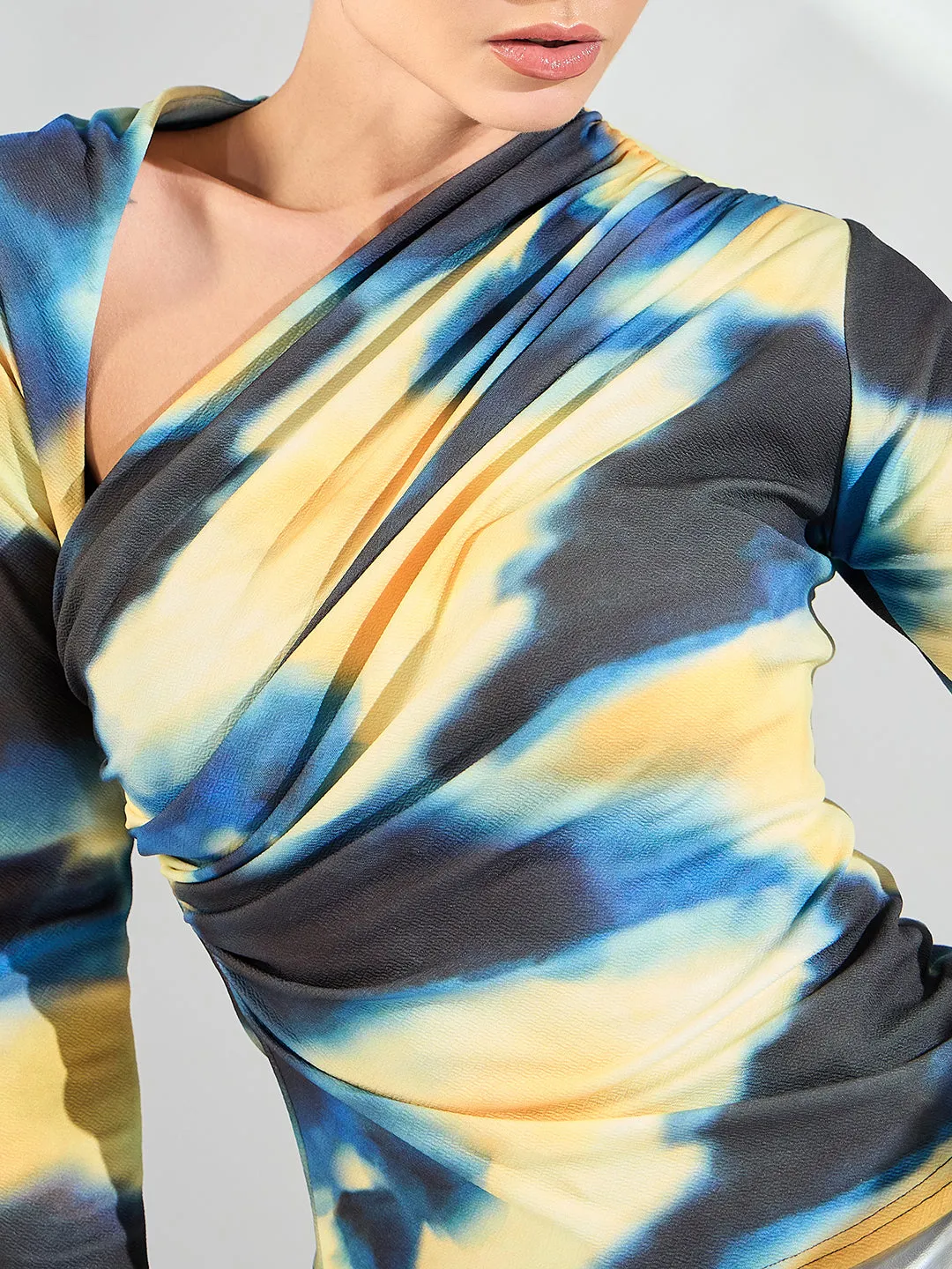 Stretchable Asymmetrical Full Sleeve Top