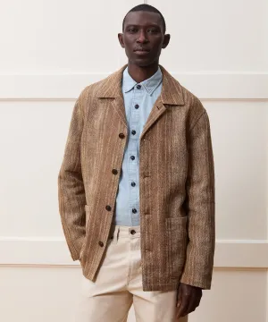 Striped Linen Café Jacket