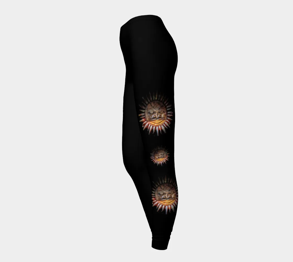 Sun Mask Totem Luxury Leggings