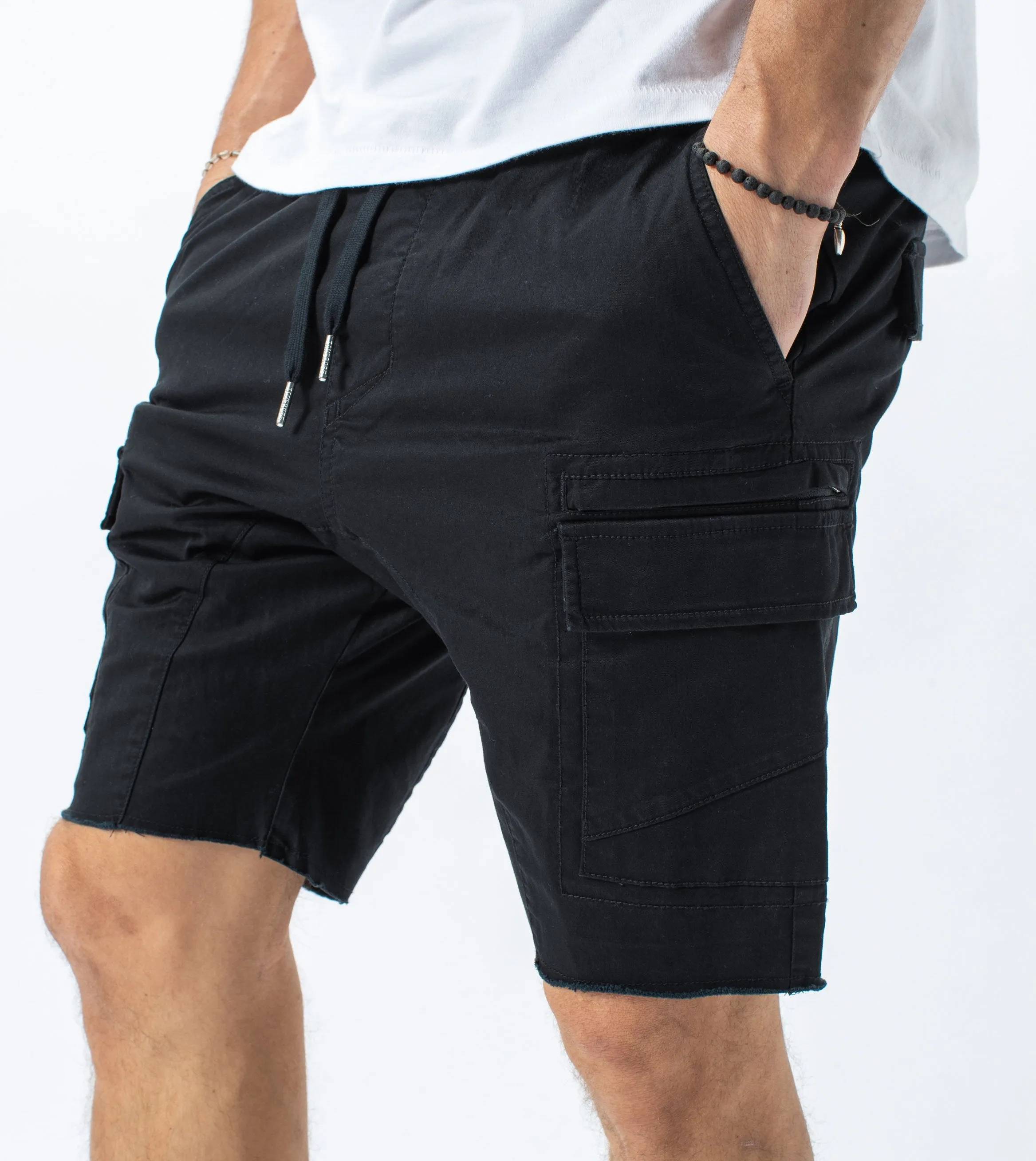 Sureshot Lightweight Cargo Short Washed Black