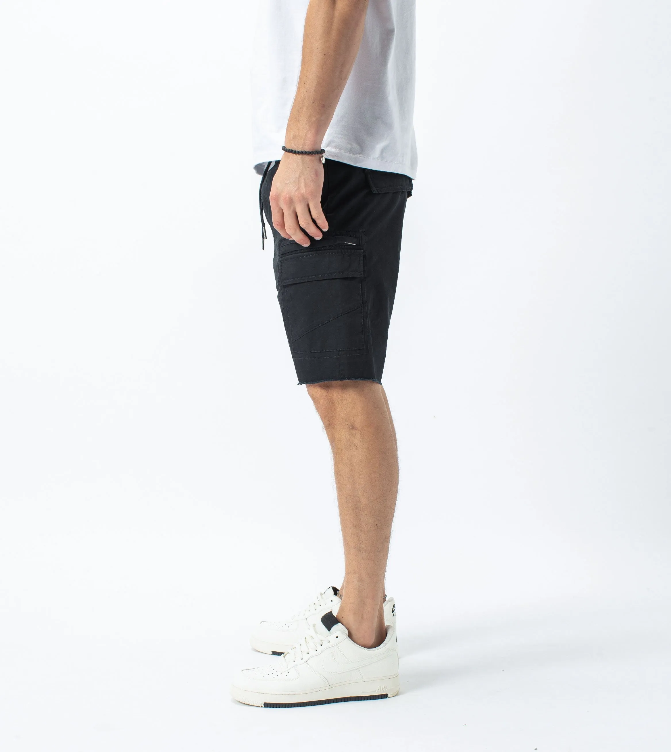 Sureshot Lightweight Cargo Short Washed Black