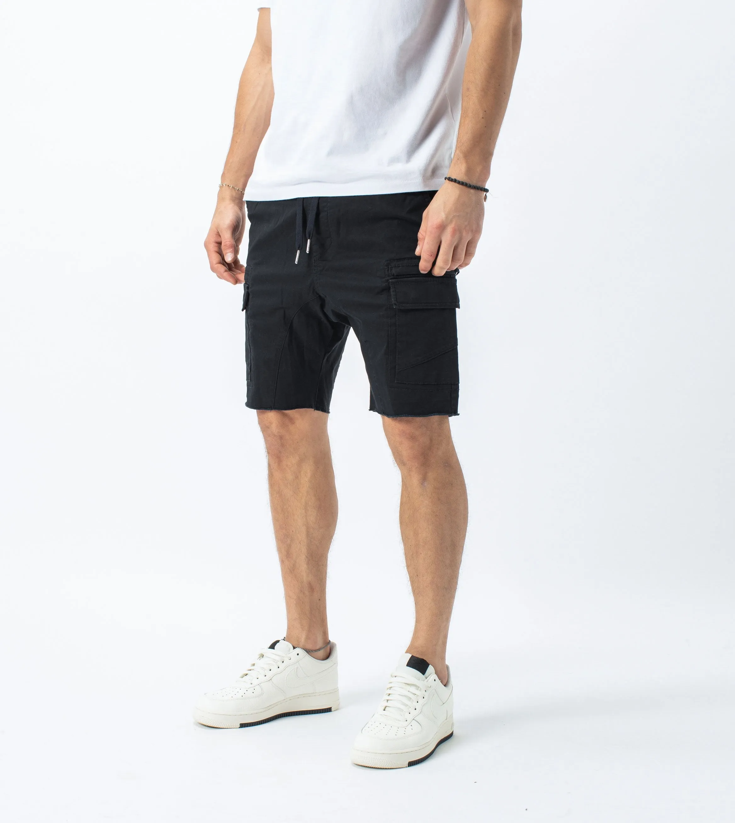 Sureshot Lightweight Cargo Short Washed Black