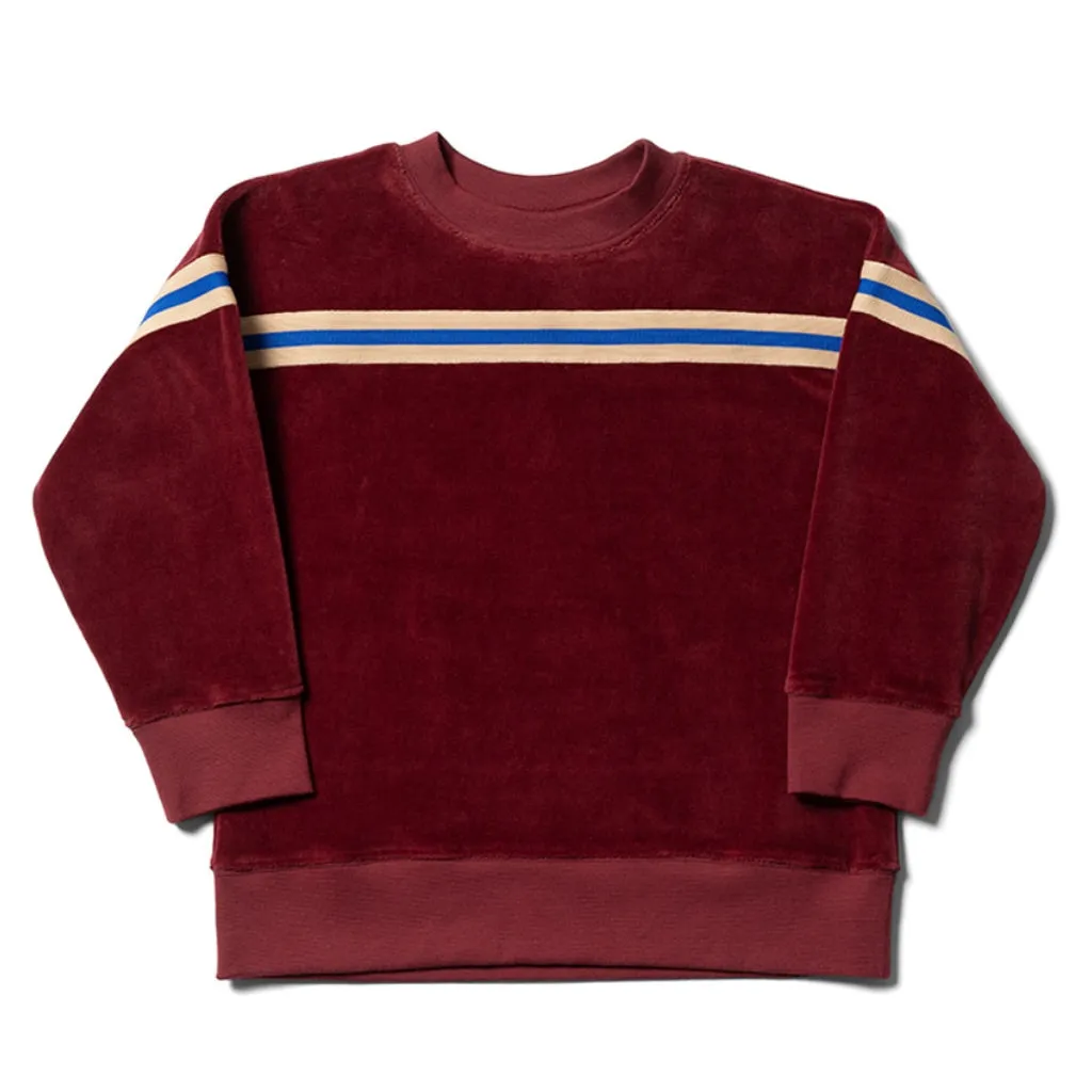 Sweater Strip Tape Dark Burgundy