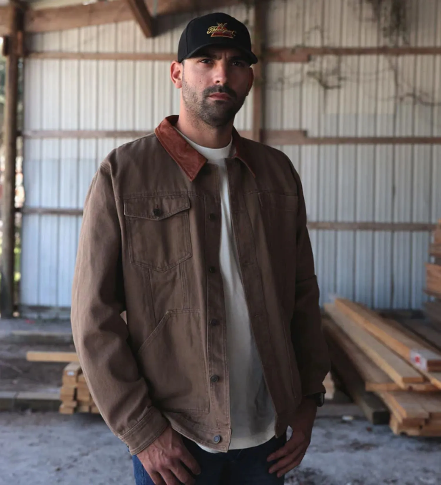 Thorogood Men's Stone Wash Canvas Button-Down Trucker Jacket