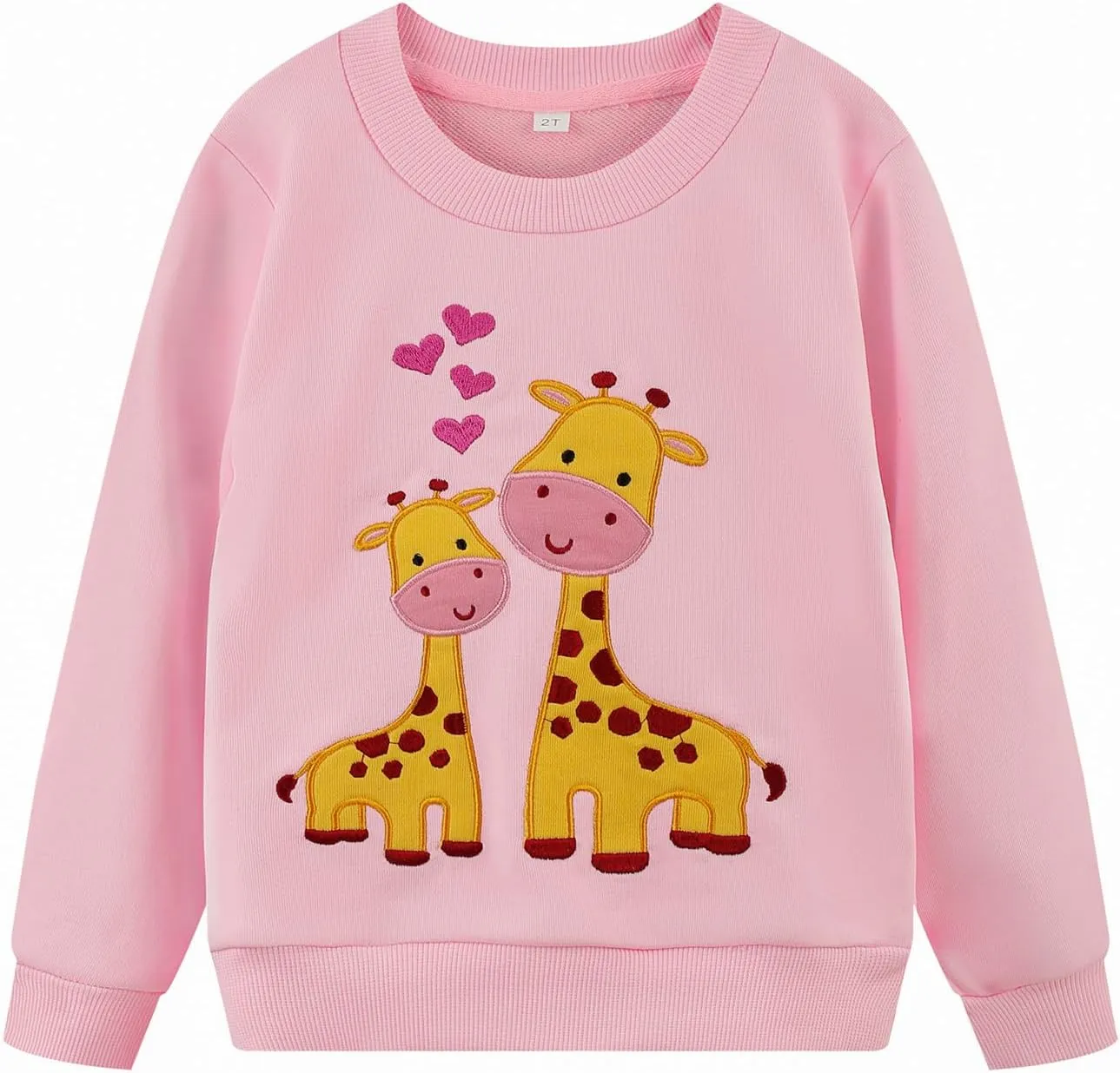 Toddler Baby Girls Sweatshirts Kids Winter Clothes Casual Long Sleeve Shirts Crewneck Pullover Sweater Tops 2T-7T