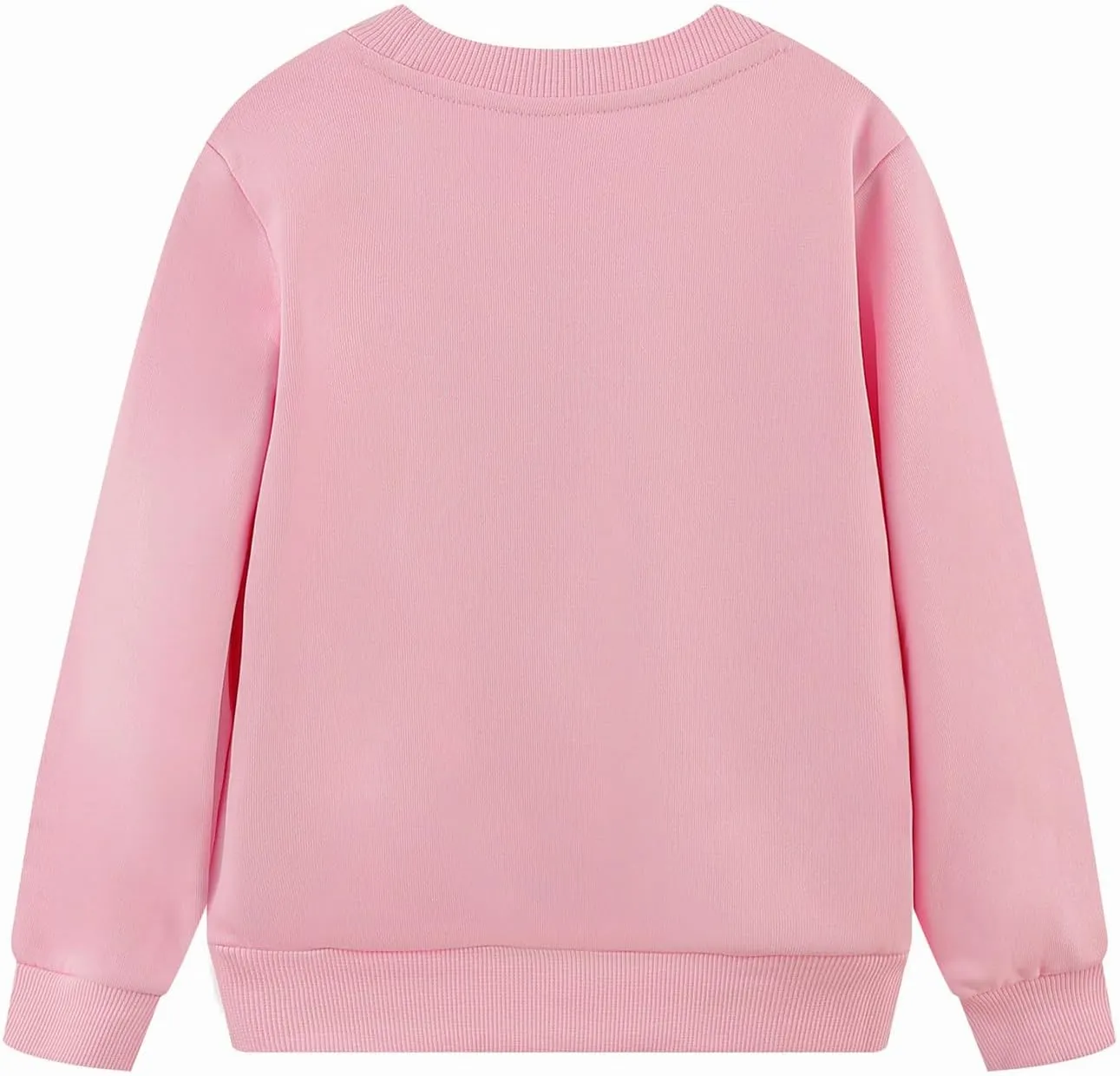 Toddler Baby Girls Sweatshirts Kids Winter Clothes Casual Long Sleeve Shirts Crewneck Pullover Sweater Tops 2T-7T