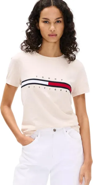 Tommy Hilfiger Women's Performance Cotton T-Shirt  Lightweight Graphic Tees