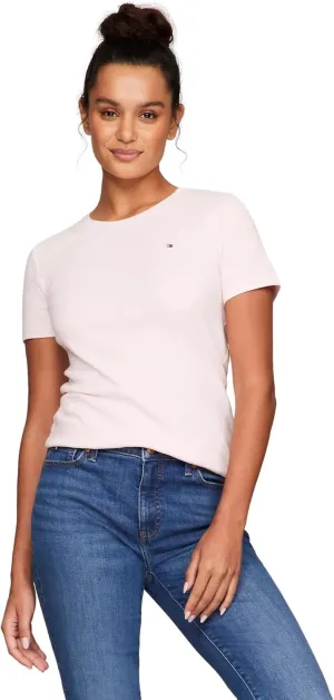 Tommy Hilfiger Women's Performance Cotton T-Shirt  Lightweight Graphic Tees