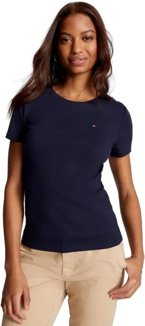Tommy Hilfiger Women's Performance Cotton T-Shirt  Lightweight Graphic Tees