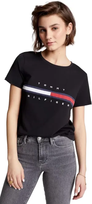 Tommy Hilfiger Women's Performance Cotton T-Shirt  Lightweight Graphic Tees