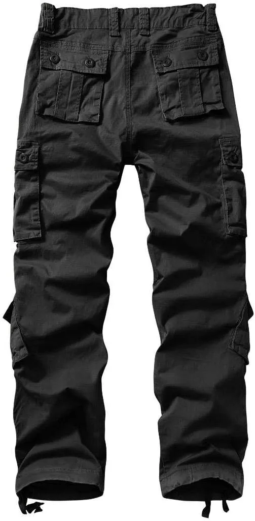 TRGPSG Women's Casual Combat Cargo Pants, Cotton Outdoor Camouflage Military Multi Pockets Work Pants