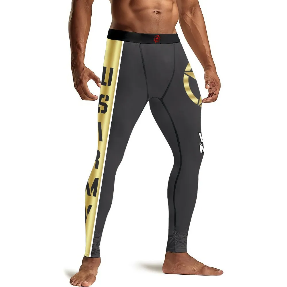 USA Army Veteran Men's Compression Leggings