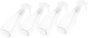 Vaguelly 4Pcs Multi Functional Spray Bottles Transparent Plastic Cosmetic Sprayer for Perfume Makeup and Gardening Use Ergonomic Design for Comfortable Handling