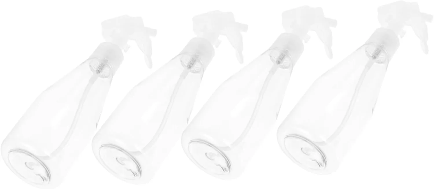 Vaguelly 4Pcs Multi Functional Spray Bottles Transparent Plastic Cosmetic Sprayer for Perfume Makeup and Gardening Use Ergonomic Design for Comfortable Handling