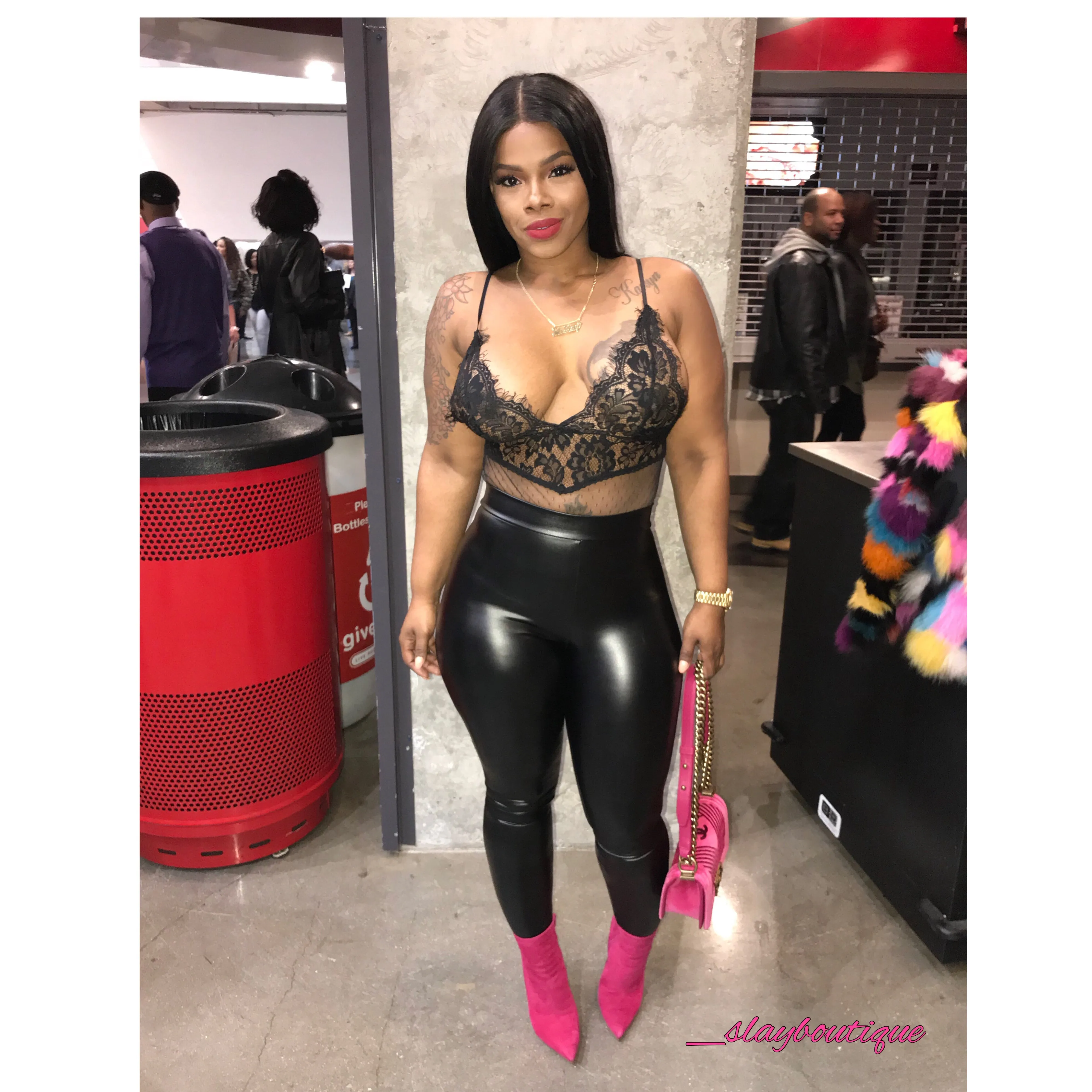 Vegan leather Leggings