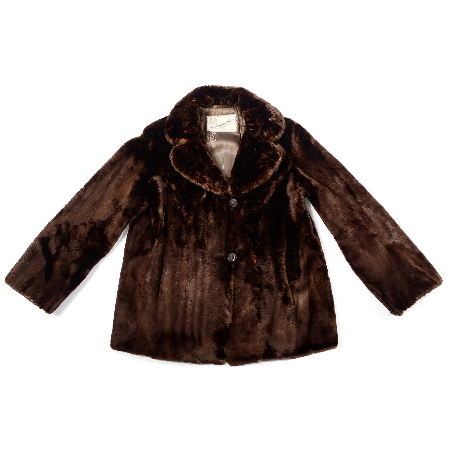 Vintage Sheared Brown Mink Schumacher Furs Vintage Jacket