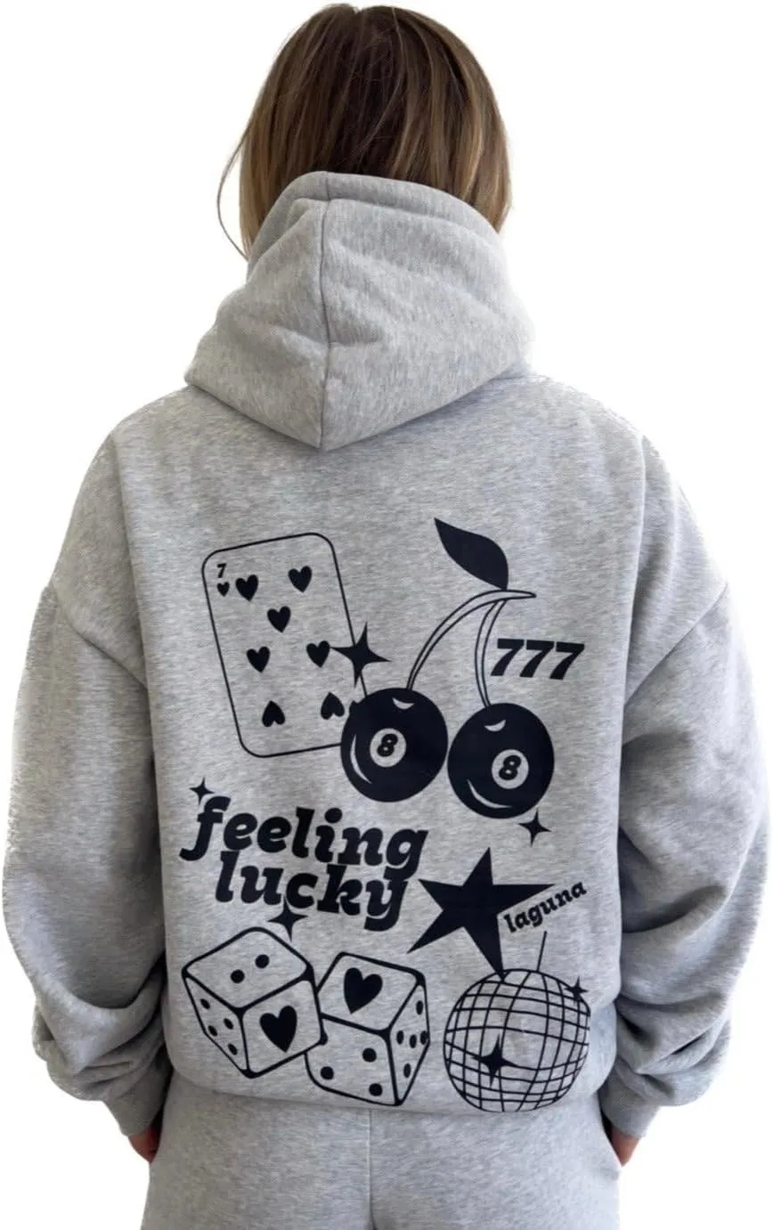 Women Y2k Star Graphic Print Hoodies Vintage Oversized Crew Neck Sweatshirt Teen Girls Pullover Top Preppy Clothes