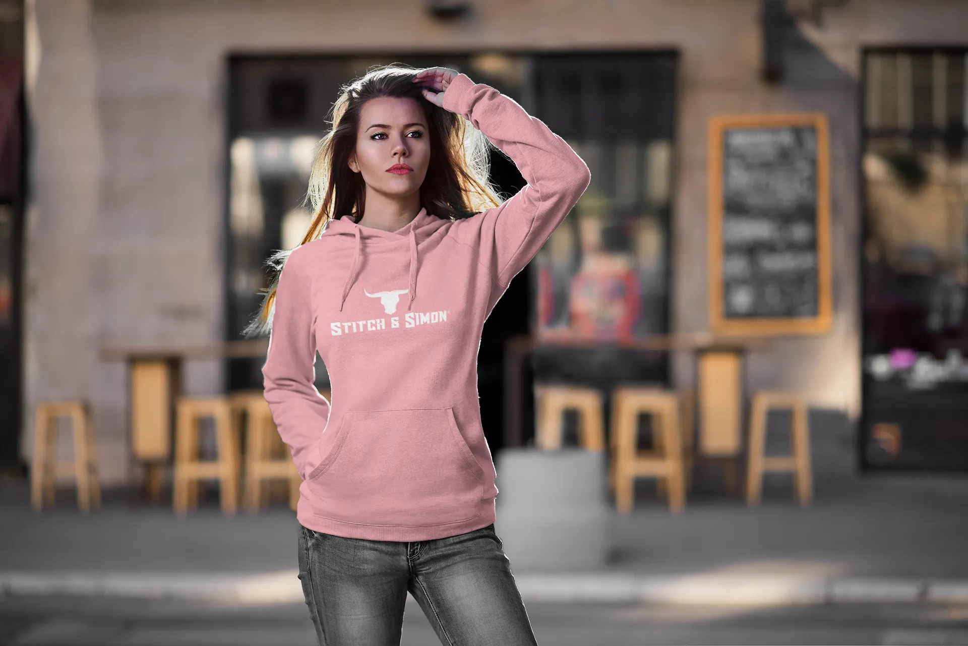 Womens Pink hoodie