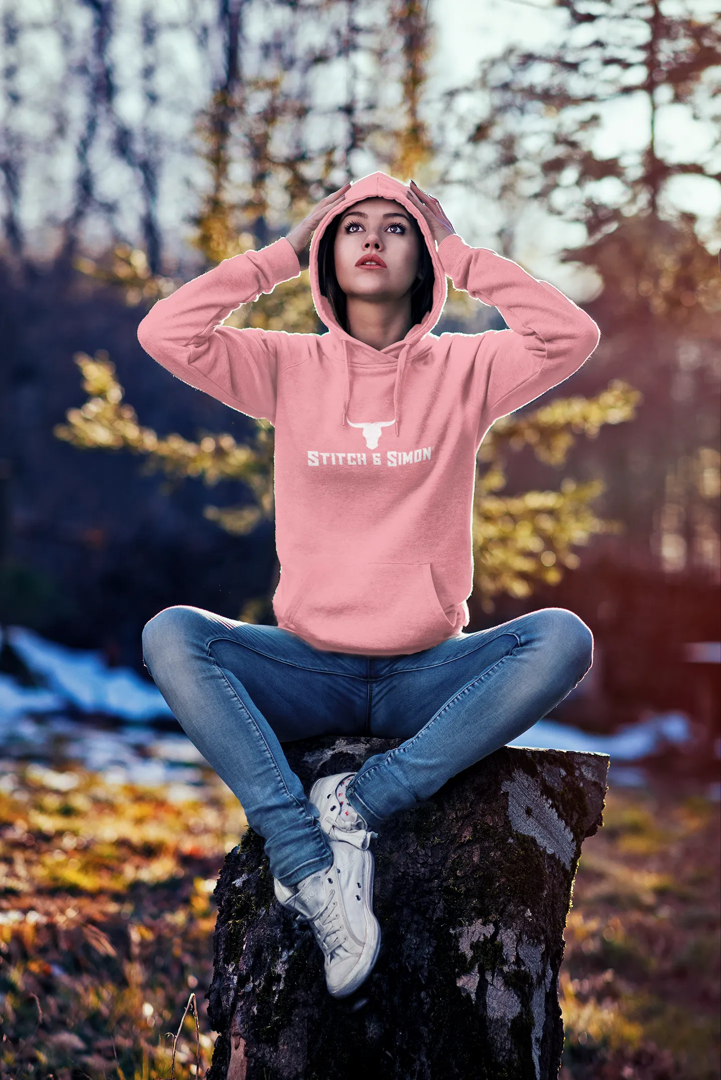 Womens Pink hoodie