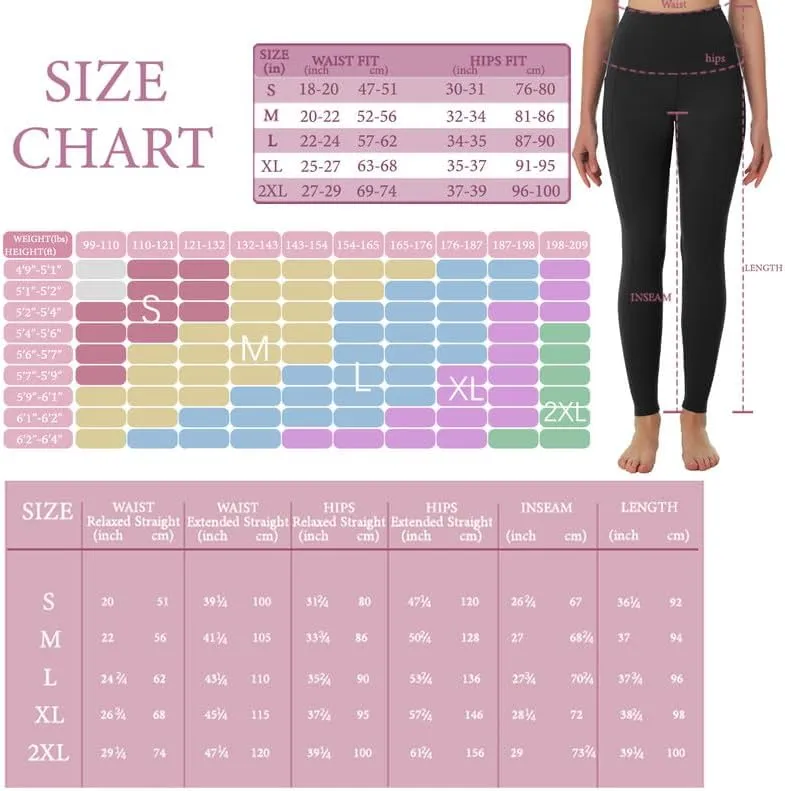 Womens Yoga Pants High Waisted Tummy Control Yoga Leggings Workout Leggings with Pockets Running Gym