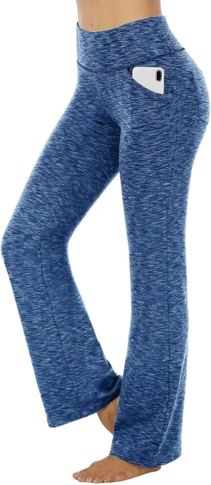 Yoga Pants Women High Waist Elastic Trousers Workout Trousers Work Pants Flare Leggings Bell Bottom Pant 2025