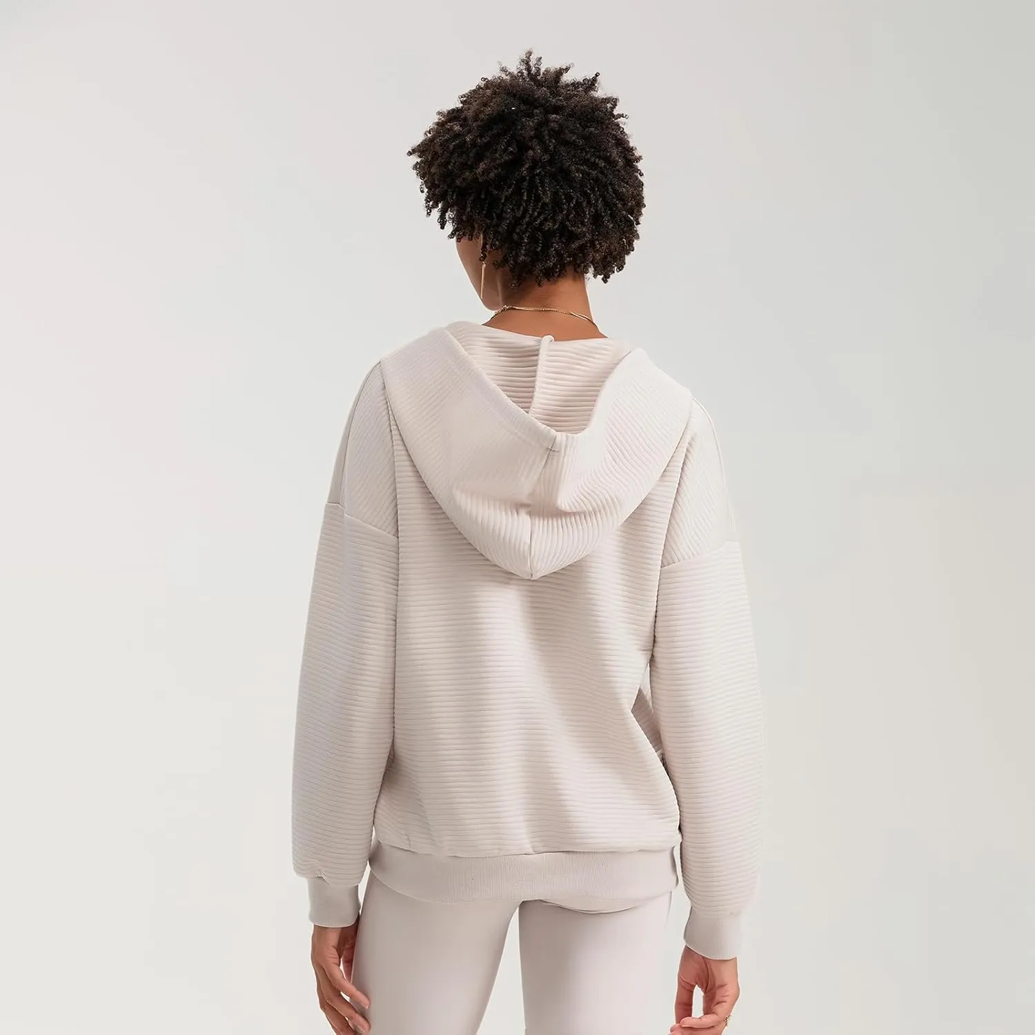 Yuemengxuan Womens Zip Up Hoodies Long Sleeve Oversized Sweatshirts Casual Jackets Sweater Spring Outfits 2025 Fashion